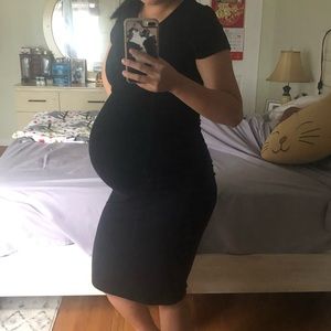 Maternity Short Sleeve Midi Dress